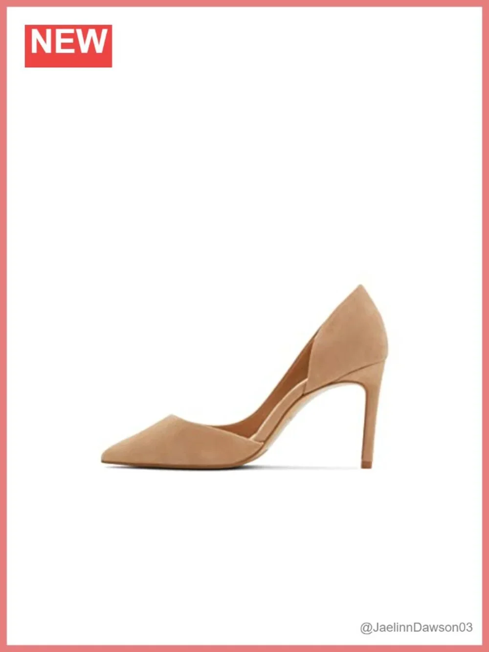 ALDO Brandie Leather Pointed Toe Pump Heels 3.5